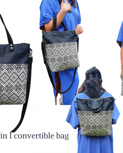 Convertible backpack bag
