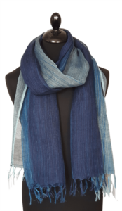 Blue tonal scarf