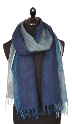 Blue tonal scarf