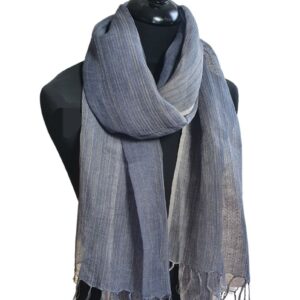Grey Linen scarf