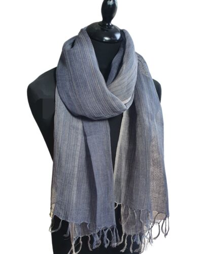Grey Linen scarf