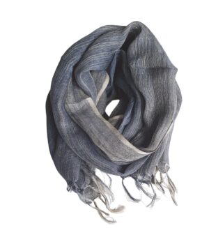 Grey linen Scarf