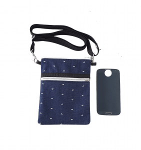 Blue mobile phone bag