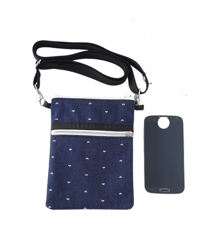 Blue mobile phone bag