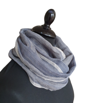 Grey Linen Scarf