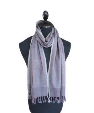 Grey Merino Wool Scarf For Men
