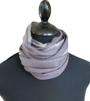 Grey Merino Wool Scarf For Men - Image 5