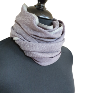Grey Merino Wool Scarf For Men - Image 4