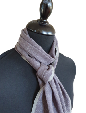 Grey Merino Wool Scarf For Men - Image 6