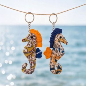 Two Seahorese Keyrings