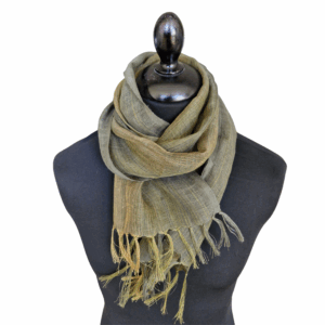 Green striped scarf